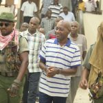 Alleged killer cop Ahmed Rashid at Kibera Law courts for hearing of his murder case.