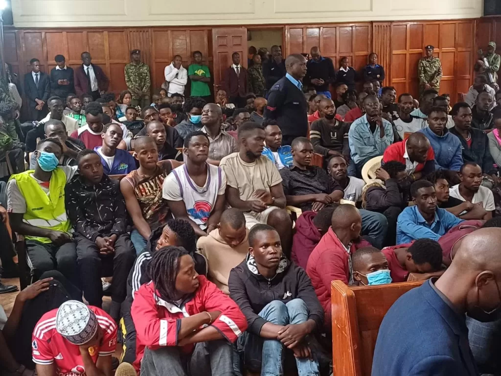 185 protesters arrested during Tuesday protests arraigned before Nairobi court.