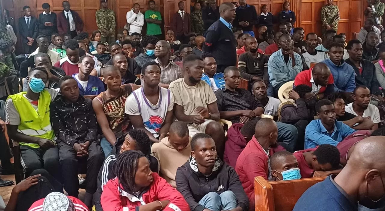 185 protesters arrested during Tuesday protests arraigned before Nairobi court.