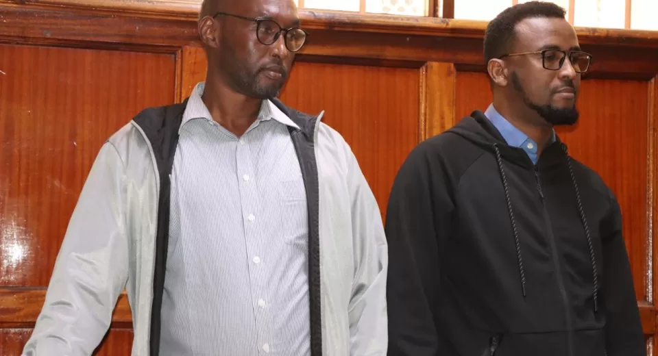 Two businessmen were on Thursday arraigned before a Nairobi court for allegedly obtaining over Sh 12.8 M from a woman by lying to her that they would import clothes from China from her