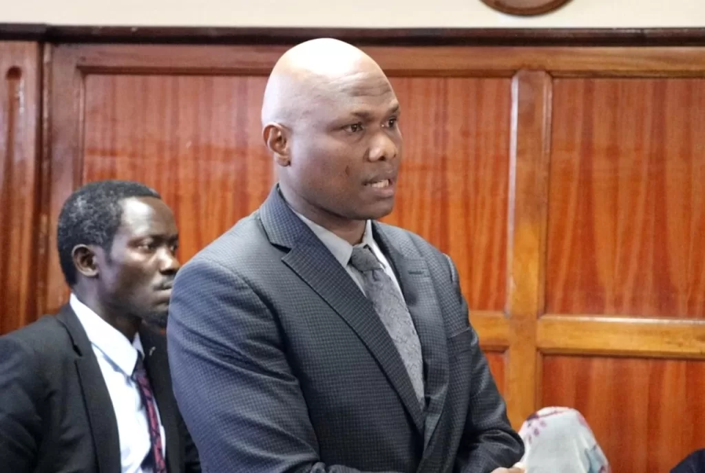 The National Police Service has told a Nairobi court that a fugitive senior police officer alleged to have played a key role in the cold blooded murder of Baby Samantha Pendo is believed to have fled to Somalia.